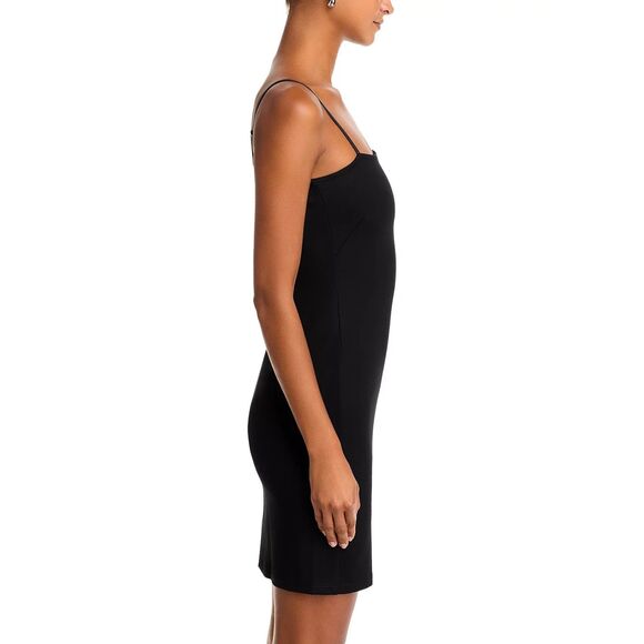 NWT L'Agence Delina Spaghetti Strap Mini Sheath Dress in Black Size XXS - Picture 5 of 16